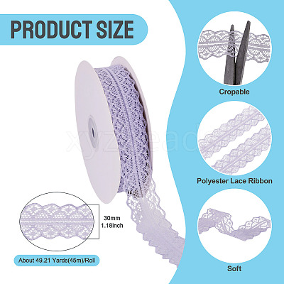 Polyester Lace Ribbon OCOR-TAC0025-008F-1