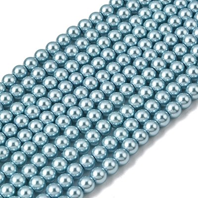 Eco-Friendly Grade A Glass Pearl Beads HY-J002-6mm-HX084-1