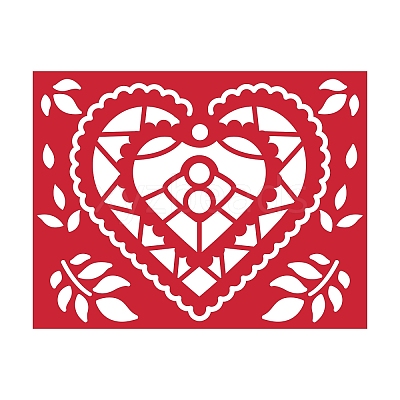 Heart Carbon Steel Cutting Dies Stencils DIY-WH0170-061-1