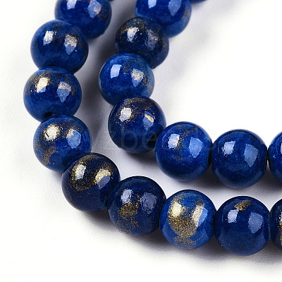 Natural Mashan Jade Beads Strands G-A255-A01-02L-1