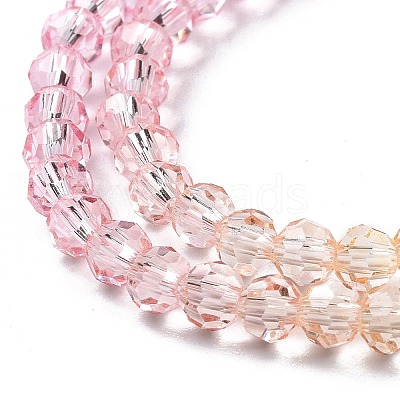 Transparent Glass Beads Strands X-GLAA-E036-07B-1