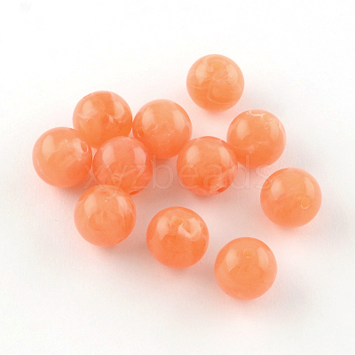 Acrylic Imitation Gemstone Beads OACR-R029-10mm-13-1