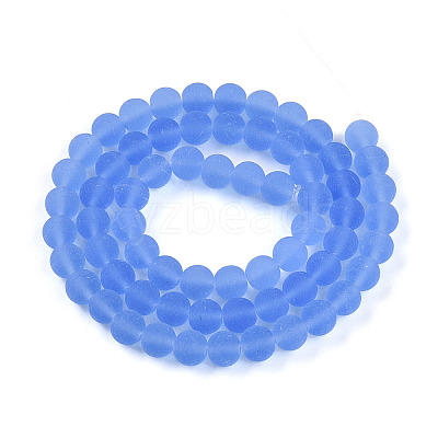 Transparent Glass Beads Strands GLAA-T032-T6mm-MD04-1