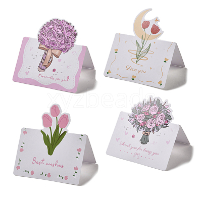 40 Sheets 4 Styles Paper Invitations Greeting Card AJEW-FS0001-26-1
