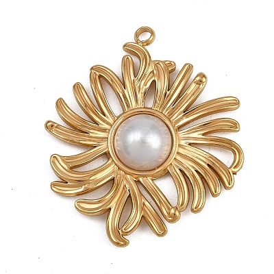 304 Stainless Steel Pendants STAS-G363-09G-1