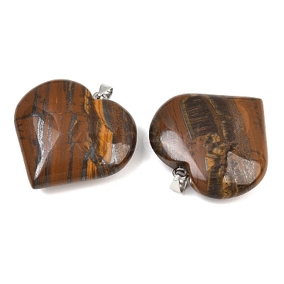 Natural Tiger Iron Pendants GG-K002-04H-1