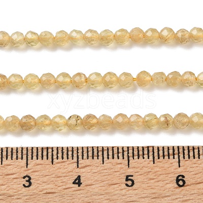 Natural Yellow Apatite Beads Strands GG-CBAE031-A02-3mm-1