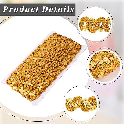 2Pcs Polyester Paillette Beads OCOR-CP0001-31A-1