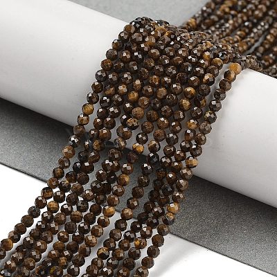 Natural Tiger Eye Beads Strands G-M399-03A-01-1