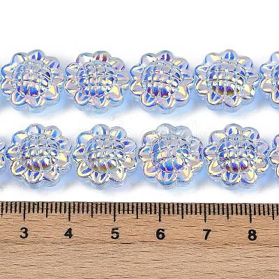 Electroplate Glass Bead Strands GLAA-S387-01D-1