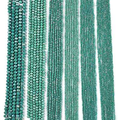 Electroplate Glass Beads Strands EGLA-A044-P4mm-B31-1