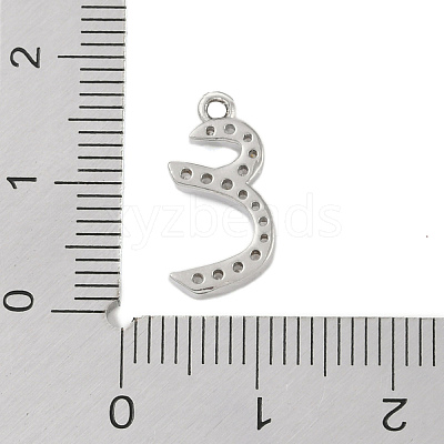 Rack Plating Brass Micro Pave Clear Cubic Zirconia Pendants KK-A224-03J-P-1