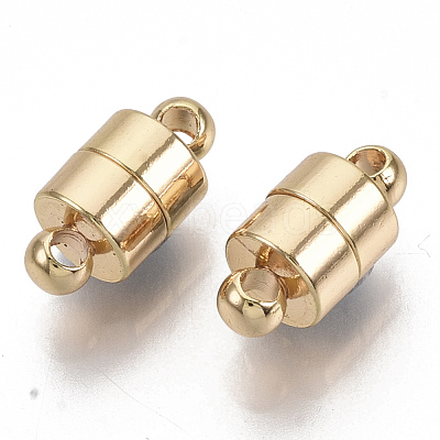 Brass Magnetic Clasps with Loops KK-S354-212-NF-1