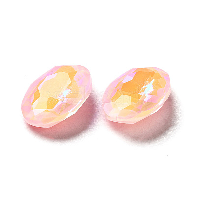 Mocha Fluorescent Style Glass Rhinestone Cabochons GGLA-M005-01B-223MK-1