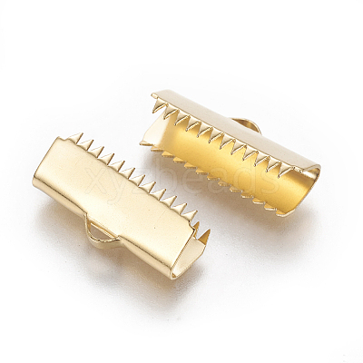 304 Stainless Steel Ribbon Crimp Ends STAS-E471-05B-G-1