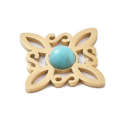 Synthetic Turquoise Pendants STAS-I327-14G-04-1