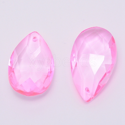 Transparent Glass Pendants GLAA-WH0022-40B-1