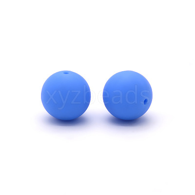 Round Food Grade Eco-Friendly Silicone Beads SI-JX0066A-15-1