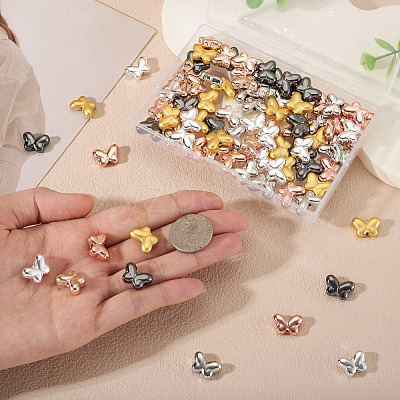 90Pcs 6 Colors Electroplate Glass Beads EGLA-TA0013-29-1