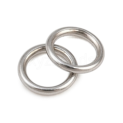 304 Stainless Steel Closed Jump Rings STAS-G393-06P-08-1