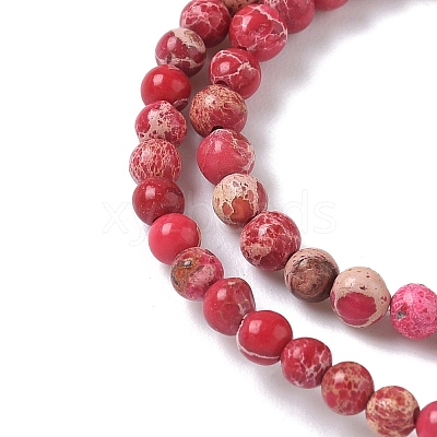 Dyed Natural Regalite/Imperial Jasper/Sea Sediment Jasper Beads Strands G-B124-C05-1
