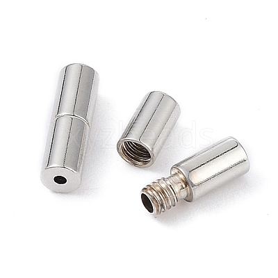 Anti-Tarnish Rhodium Plated 925 Sterling Silver Screw Clasps STER-K173-05P-1