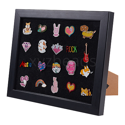Desktop Wood Medal Badge Display Frame Cases ODIS-WH0331-16-1