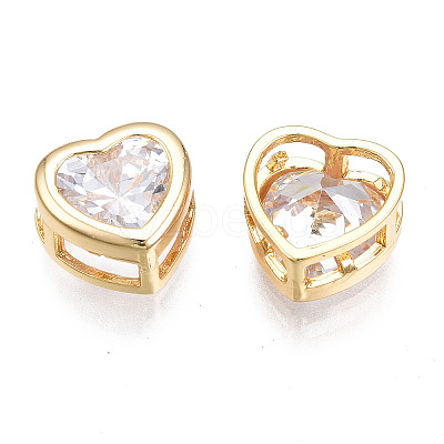 Brass Clear Cubic Zirconia Multi-Strand Links X-KK-N233-150-1