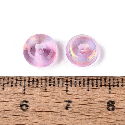 Baking Paint Electroplate Transparent Glass Beads EGLA-Q141-01B-A05-1
