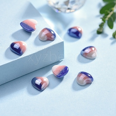 Opaque Glass Cabochons GGLA-S038-08A-7x7-1