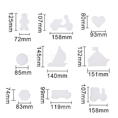 ABC Plastic Pegboards used for DIY Fuse Beads PH-DIY-P001-04-1