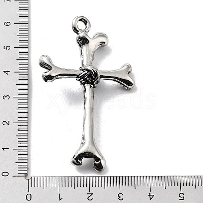 Tibetan Style Alloy Big Pendants TIBE-L012-042AS-02-1