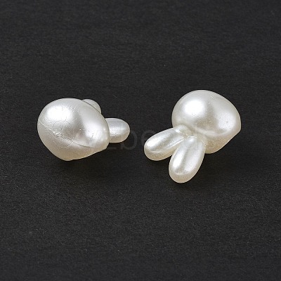 ABS Plastic Imitation Pearl Beads OACR-P007-65-1