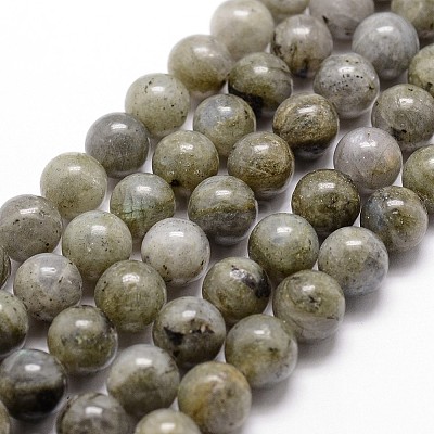 Natural Labradorite Bead Strands G-G735-29-6mm-1
