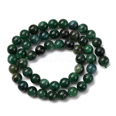 Natural Fuchsite Beads Strands G-D470-12B-1-1