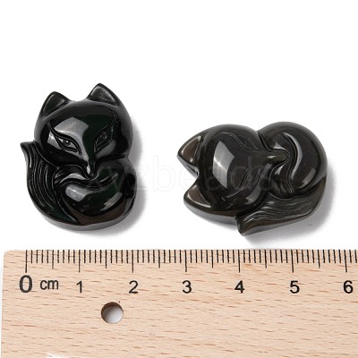 Natural Obsidian Pendants G-G660-03-1
