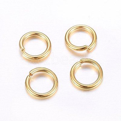 304 Stainless Steel Open Jump Rings X-STAS-O098-02G-01-1