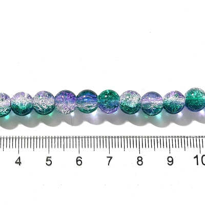 Crackle Glass Beads Strands CCG-C002-8mm-03-1