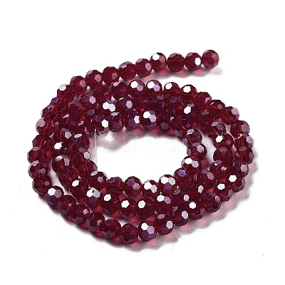 Electroplate Transparent Glass Beads Strands LS-EGLA-A035-T4mm-A02-1