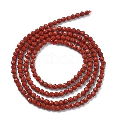 Natural Red Jasper Beads Strands G-J002-22-1