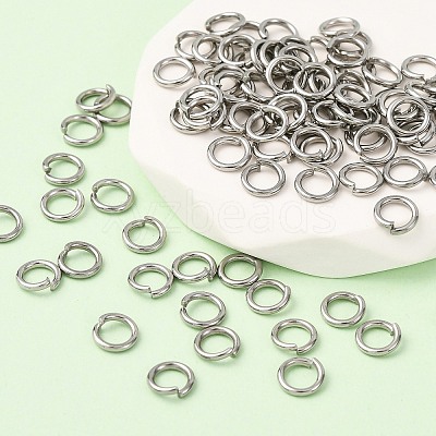 Tarnish Resistant 304 Stainless Steel Open Jump Rings STAS-Q186-02-5x0.8mm-1