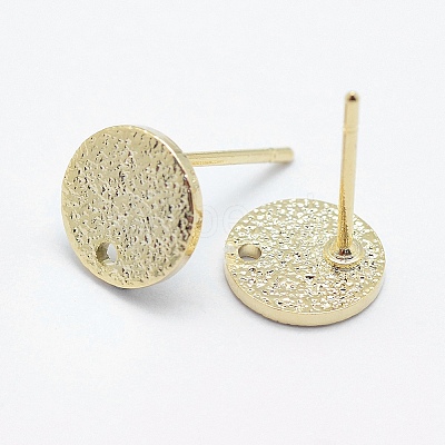 Brass Stud Earring Findings LS-KK-F728-22G-NF-1