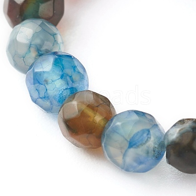 Mixed Stone Beads Finger Ring for Girl Women RJEW-JR00383-1