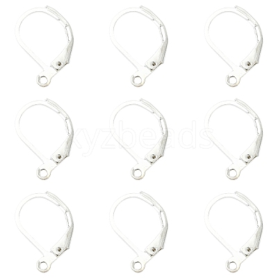 100Pcs Brass Leverback Earring Findings KK-YW0003-37S-1