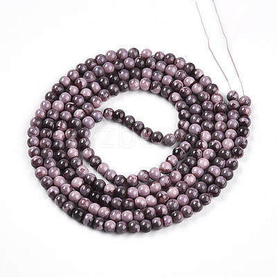 Baking Paint Glass Beads Strands DGLA-N003-4mm-C09-1