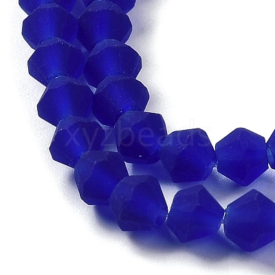 Imitate Austrian Crystal Frosted Glass Beads Strands GLAA-F029-TM2mm-B06-1