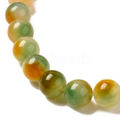 Natural Dyed White Jade Beads Strands G-M402-C04-11-1