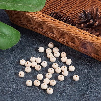 Unfinished Wood Beads WOOD-PH0008-19-1