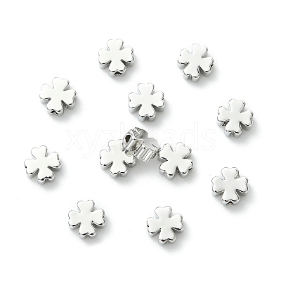 SHEGRACE Brass Clover Beads XGRPCU751-302P-1