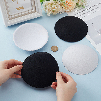 6Pcs 2 Colors EVA Fabric Pillbox Stewardess Fascinator Hat Base DIY-BC0014-07-1